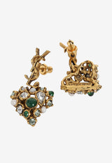 Cassandre Heart Hammered Earrings