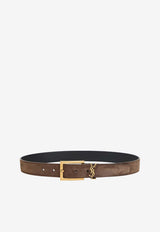 Suede Monogram Belt