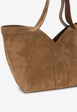 Small Y Suede Tote Bag