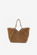 Small Y Suede Tote Bag