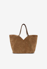 Small Y Suede Tote Bag