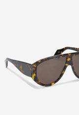 PINKO Logo Aviator Sunglasses Brown 106773A2NNM35_8451f44c-8cfc-42be-a609-55c47c92a349