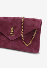 Envelope Suede Clutch