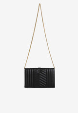 Envelope Quilted Chain Clutch