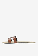 Mabrouka Leather Flat Sandals