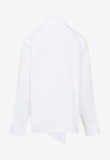 Bow-Detail Buttoned Shirt
