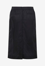 Semi-Sheer Midi Skirt