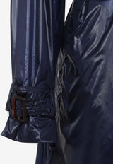 Translucent Belted Trench Coat