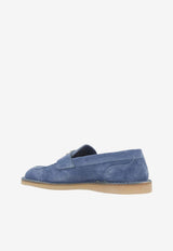 Suede Loafers with DG-Logo