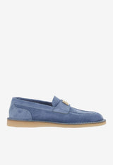 Suede Loafers with DG-Logo