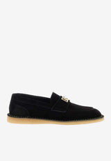 Suede Loafers with DG-Logo