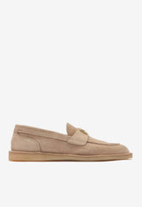 Suede Loafers with DG-Logo