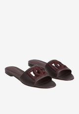 Suede and Dauphine Calfskin Flat Slippers