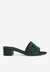 40 Mules in Dauphine Calfskin and Rhinestones