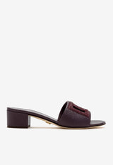 40 Mules in Dauphine Calfskin and Rhinestones