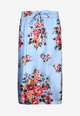 Floral-Print Maxi Skirt