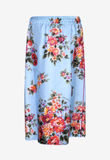 Floral-Print Maxi Skirt