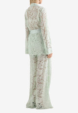 Lace Vanity Shirt with Belt