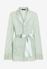 Lace Vanity Shirt with Belt