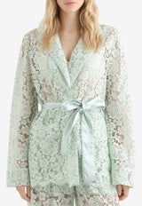 Lace Vanity Shirt with Belt