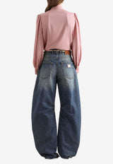 Silk Stretch Charmeuse Shirt
