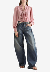 Silk Stretch Charmeuse Shirt