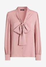 Silk Stretch Charmeuse Shirt