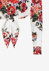 Flower Bouquet-Print Shirt
