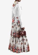 Poplin Shirt with Silk Scarf