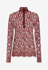 Chantilly Long-Sleeved Lace Top