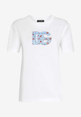 Crewneck T-shirt with DG-Printed Patch