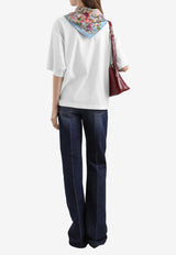 Crewneck T-shirt with Scarf and DG-Embroidery