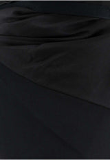 Draped Silk Dress