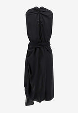Draped Silk Dress