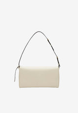 Valentino DeVain Leather Shoulder Bag White 8W0B0T31ABM/S_VALE-REN
