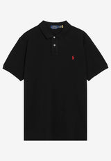 Polo Ralph Lauren Logo Embroidered Polo T-shirt Black 710782592001CO/T_POLOR-BLK