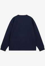 Polo Ralph Lauren Logo Embroidered Sweatshirt Blue 710B18909003CO/T_POLOR-NN
