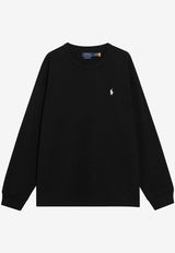 Polo Ralph Lauren Logo Embroidered Sweatshirt Black 710B18909001CO/T_POLOR-PB
