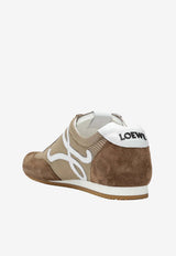 Loewe Ballet Runner 2.0 Suede and Mesh Sneakers Beige M616282X48SUE/T_LOEW-0991