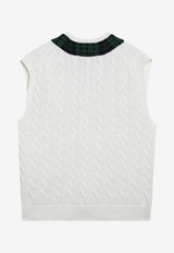 Polo Ralph Lauren Cable Knit V-neck Vest Beige 710B17553001CO/T_POLOR-CC