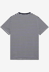 Polo Ralph Lauren Stripe Logo T-shirt Blue 710956828502CO/T_POLOR-NN