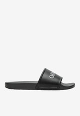 Off-White Bookish Logo Slides Black OMIU002S26MAT002/S_OFFW-1001