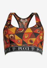 Occhi Print Cropped Top