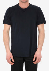 James Perse Basic Crewneck T-shirt Blue MLJ3311--DEE