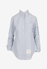 Thom Browne 4-bar Stripes Long-Sleeved Shirt Light Blue FLL005A06496_480
