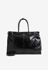 Buffalo Leather Shopping Tote