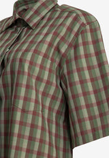 Checked Wool Casual Shirt