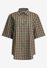 Checked Wool Casual Shirt