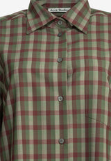 Checked Wool Casual Shirt