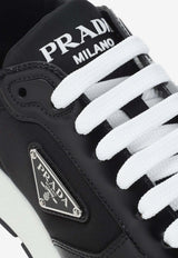 Prax 01 Brushed Leather Sneakers
